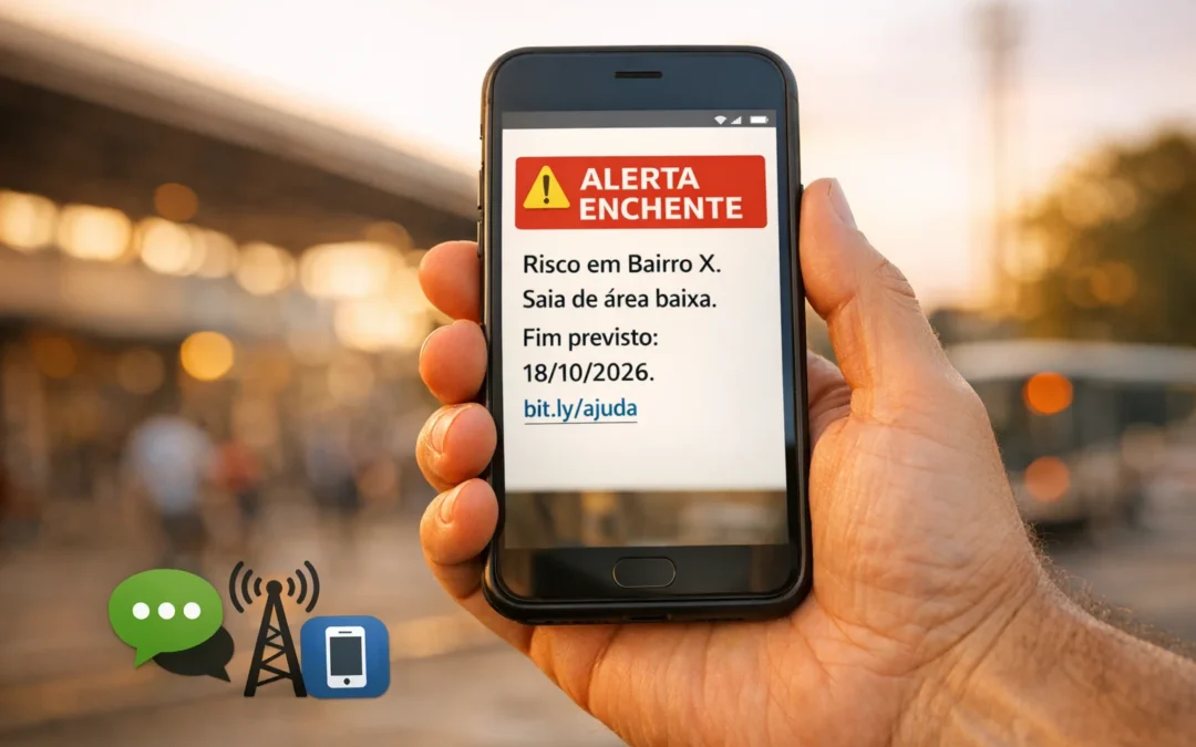 1,83%: o que falta nos alertas de desastres por SMS (2018-2023)