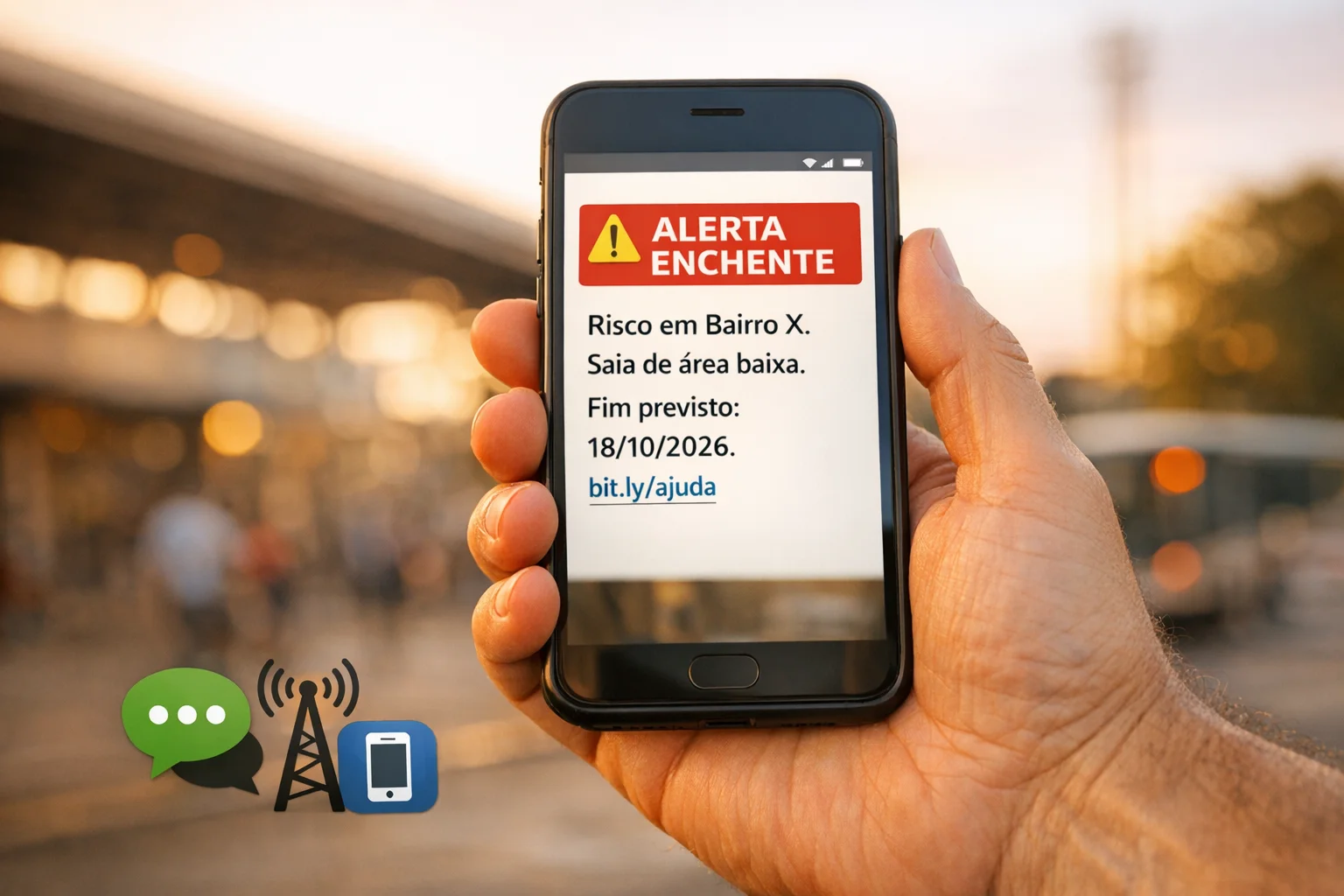 1,83%: o que falta nos alertas de desastres por SMS (2018-2023)