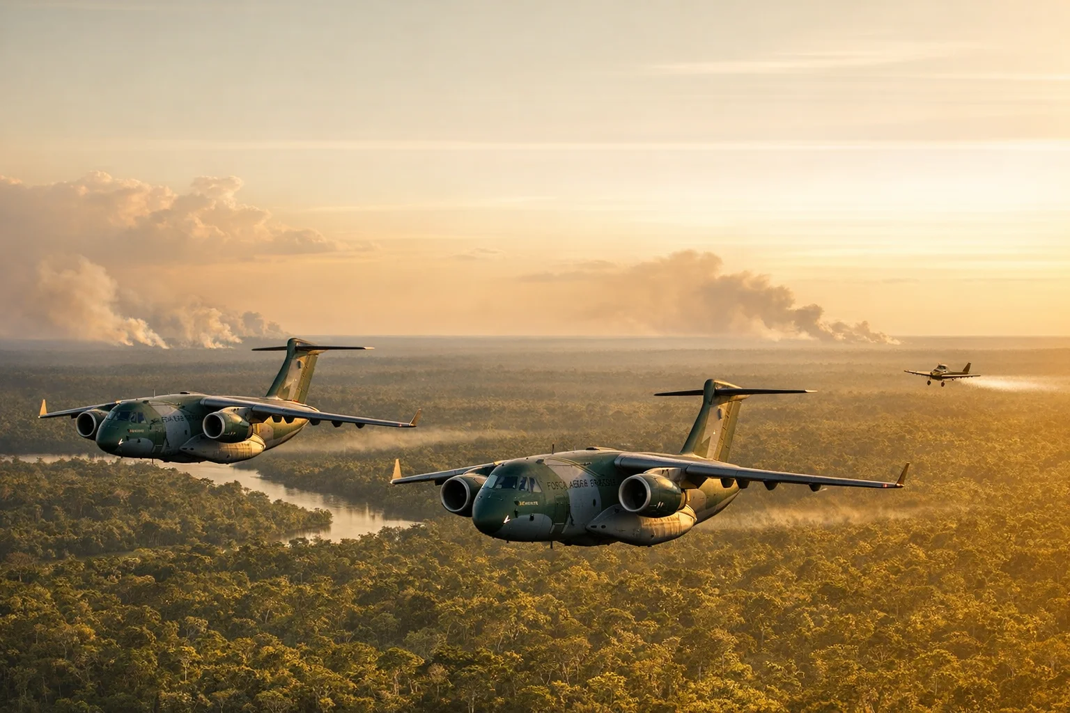 Força-tarefa aérea para combater queimadas no Amazonas — out/2026