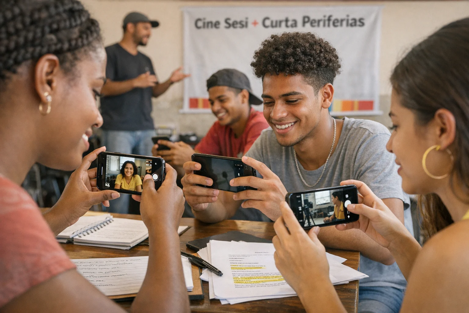 Cine Sesi na Maré: 40 jovens exibem curtas feitos com celular